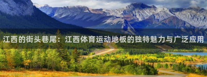 谈球吧体育：江西的街头巷尾：江西体育运动地板的独特魅力与广泛应用